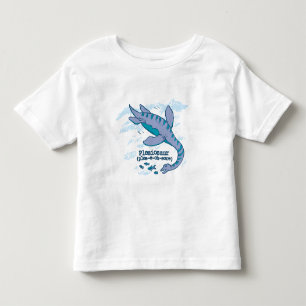Plesiosaur blue sea dinosaur toddler t-shirt