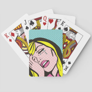 Pleure je des cartes de jeu d'art de bruit de