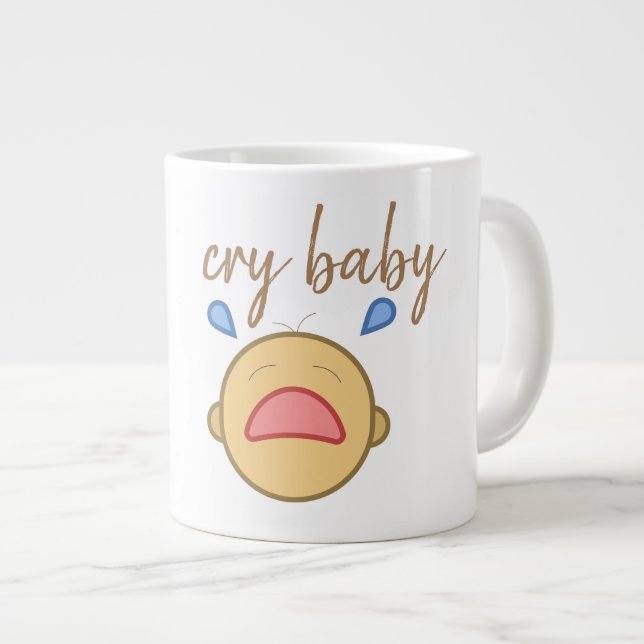 pleurer bébé - Jumbo Mug (Devant droit)