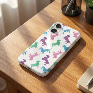 Pleuvoir le motif en pastel de Doxie d'aquarelle