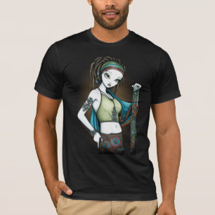 "Pleuvoir" le T-shirt tribal de Fae de fabricant