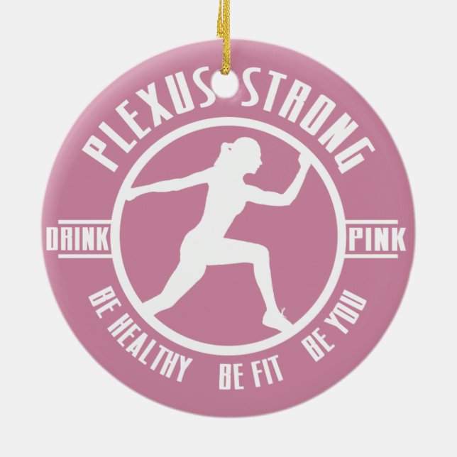 Plexus Strong! Ceramic Ornament (Back)
