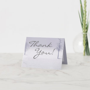 Pliage Carte de remerciements hiver Wonderland Arb