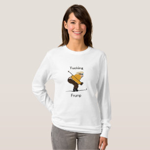 Plissage T-shirt de la douille des femmes de