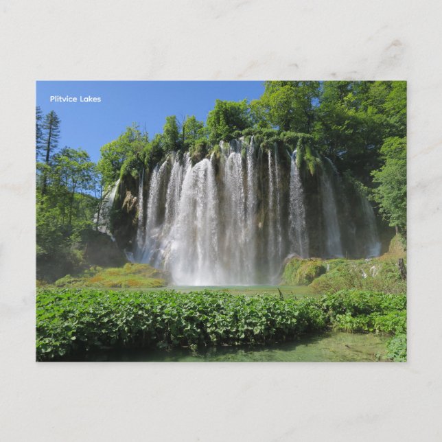 Plitvice Lakes Croatia Holiday Postcard (Front)