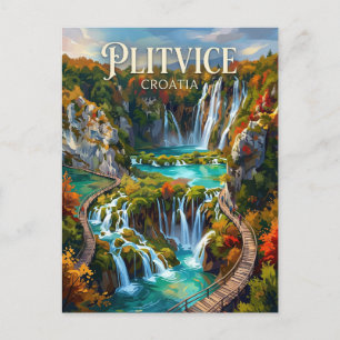 Plitvice Lakes Croatia Postcard