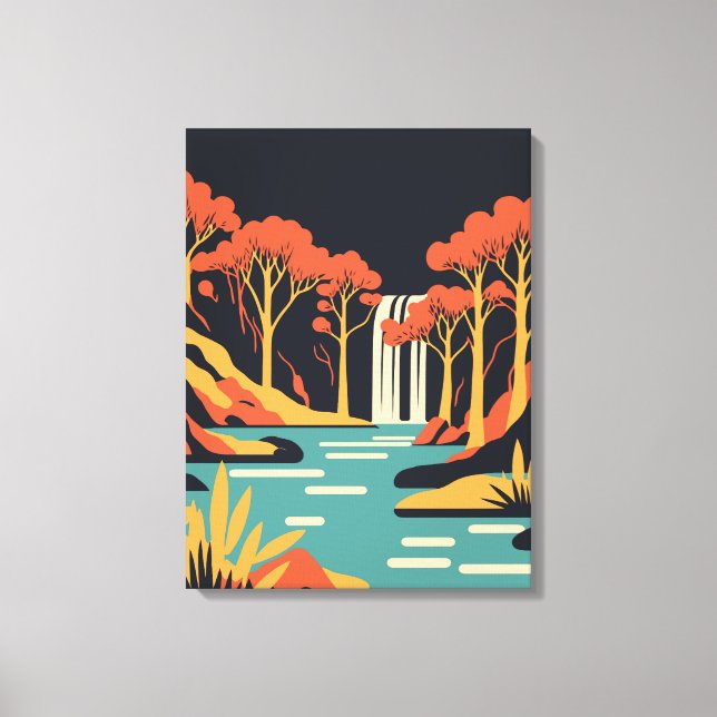 Plitvice Lakes National Park Canvas Print (Front)