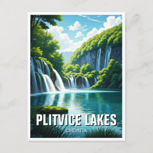 Plitvice Lakes national park croatia Postcard