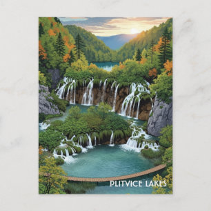 Plitvice Lakes national park croatia Postcard