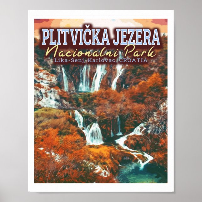PLITVICE LAKES NATIONAL PARK - CROATIA POSTER (Front)