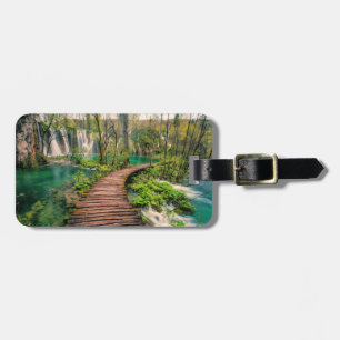 Plitvice Lakes National Park Croatia stylized Luggage Tag