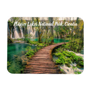 Plitvice Lakes National Park Croatia stylized Magnet