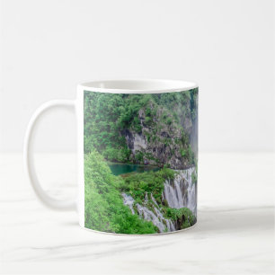 Plitvice lakes waterfall coffee mug