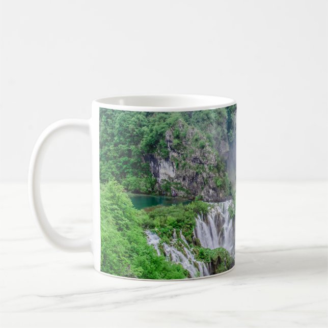 Plitvice lakes waterfall coffee mug (Left)