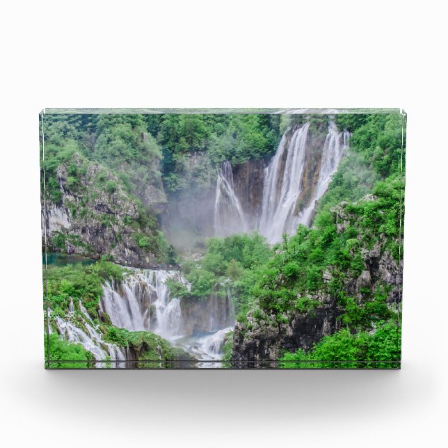 Plitvice lakes waterfall photo block (Front)