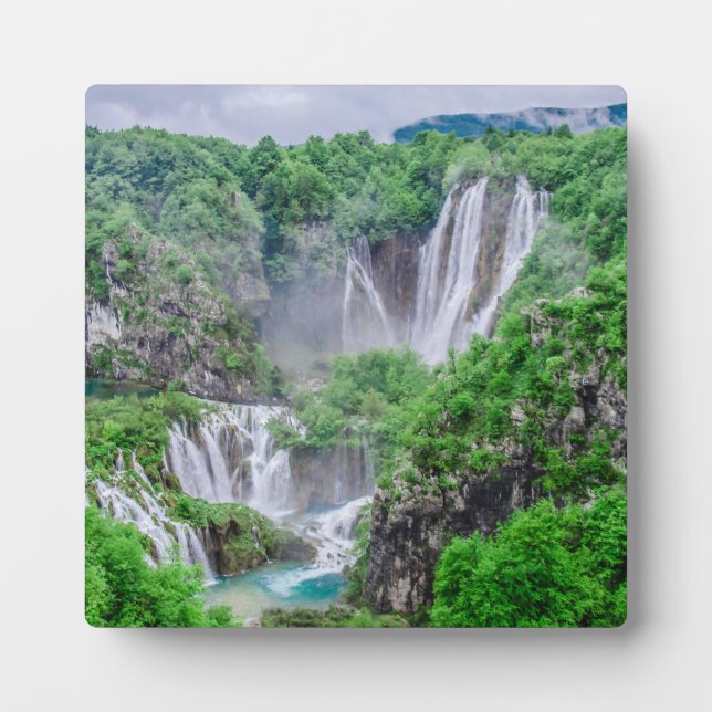 Plitvice lakes waterfall plaque (Front)