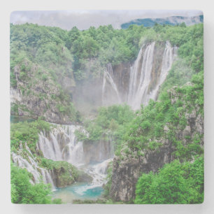 Plitvice lakes waterfall stone coaster