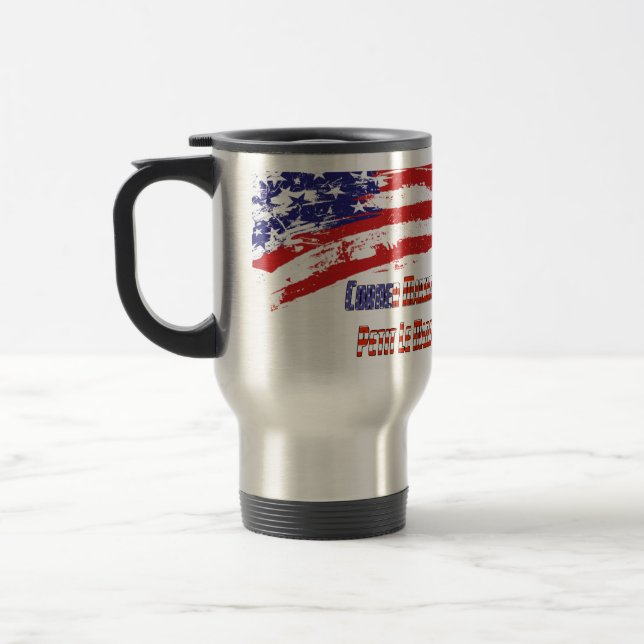 "PLM Corner Marshal" by Flagman Travel Mug (Left)