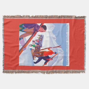 PLM Railway Promotional Poster Throw Blanket