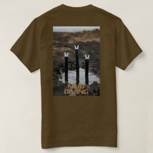 Plongée dans la boue femmes T-shirt marron dos