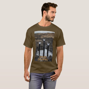 Plongée dans la boue hommes T-shirt marron