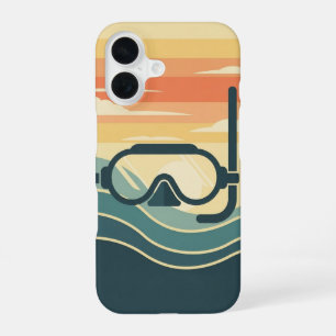 Plongée Rétro Minimaliste iPhone 16 Case