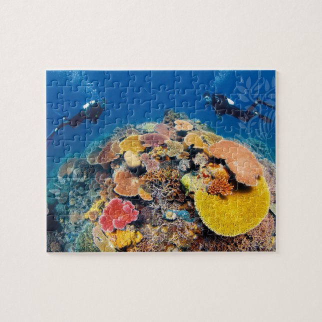 Plongeurs sous la mer Puzzle (Horizontal)