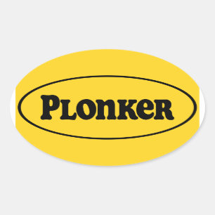 Plonker Oval Sticker