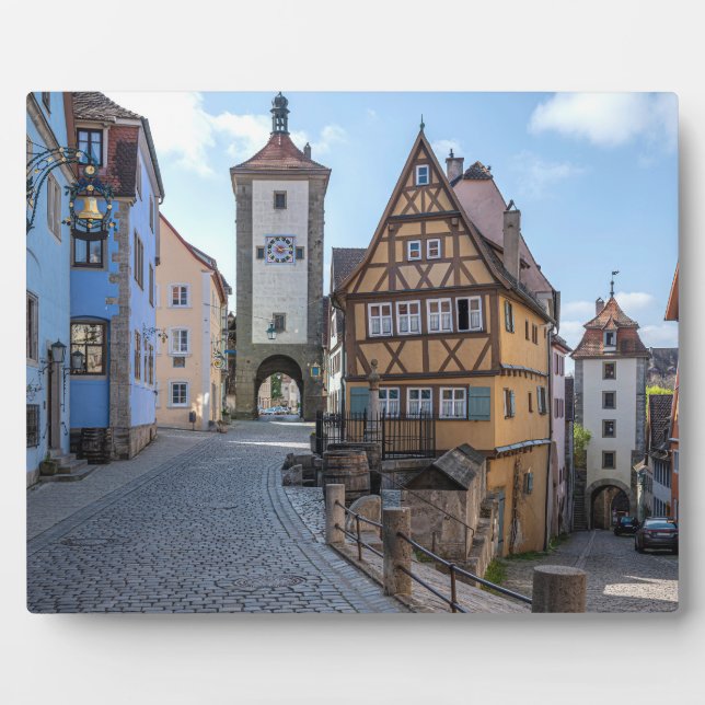 Plönlein in Rothenburg ob der Tauber, Germany Plaque (Front)