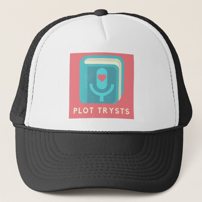 Plot Trysts Classic Logo Trucker Hat (Front)