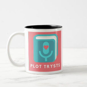 Plot Trysts Classic Logo Two-Tone Coffee Mug