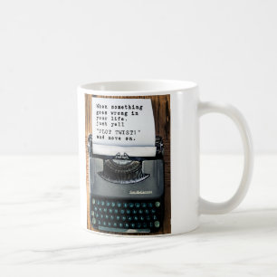 "PLOT TWIST" Mug - Full Typewriter