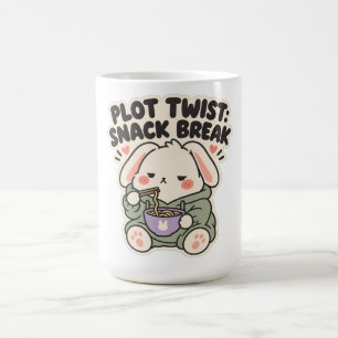 Plot Twist Snack Break Cozy Noodle Bunny Coffee Mug