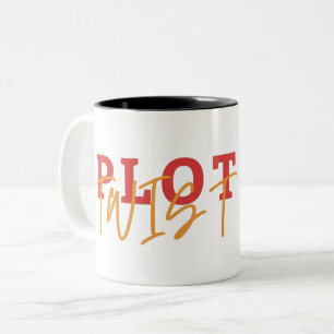 PLOT TWIST  Two-Tone COFFEE MUG