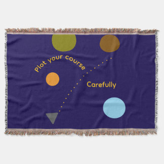 "Plot Your Course" Throw Blanket