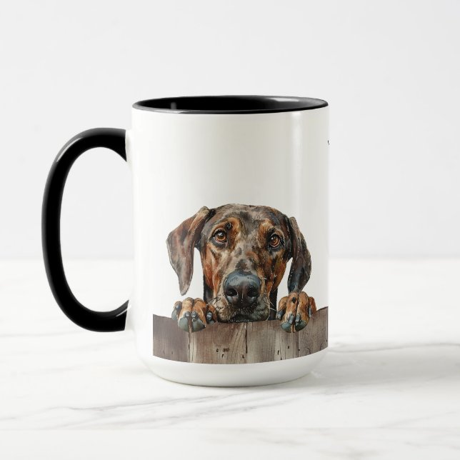 Plott Hound Dog Mug (Left)