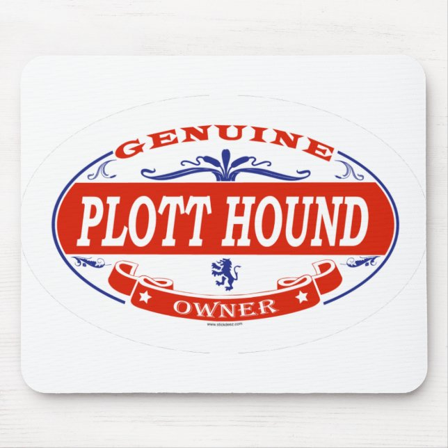 Plott Hound Mouse Pad (Front)