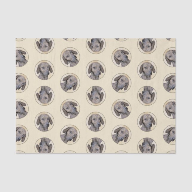 Plott Hound Painting Brindle Cute Original Dog Art Tissue Paper (Front)