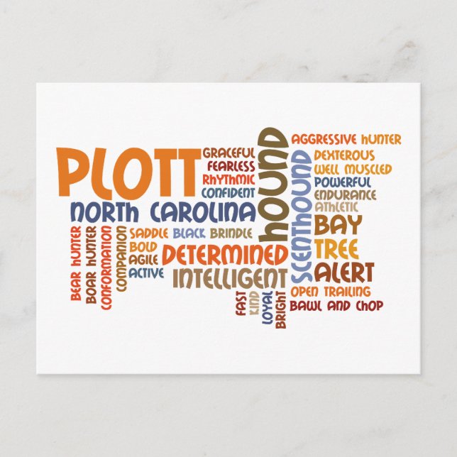 Plott Hound Postcard (Front)