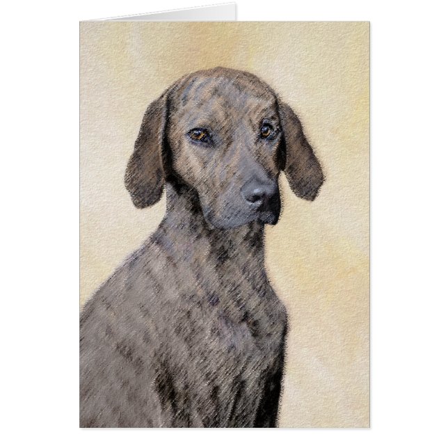Plott Painting - Cute Original Dog Art (Front)