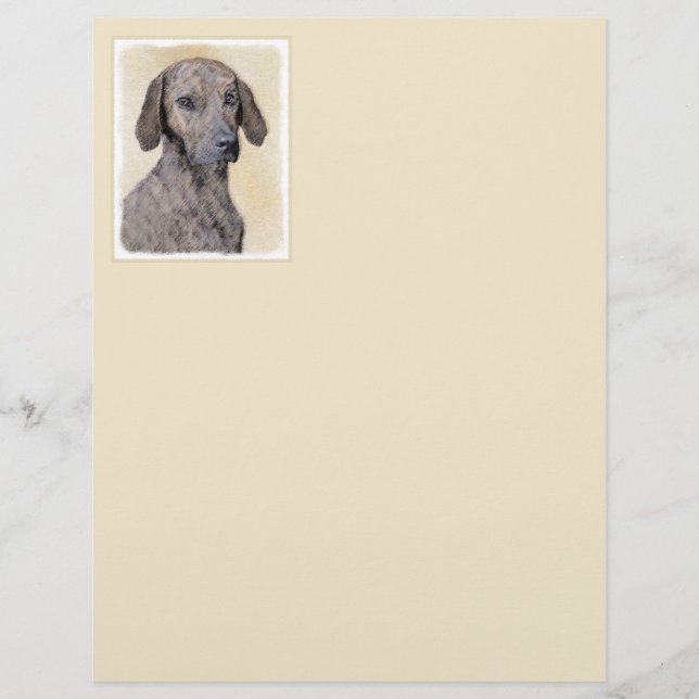Plott Painting - Cute Original Dog Art (Front)