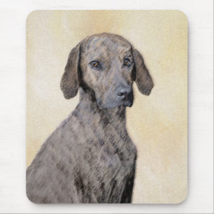Plott Painting - Cute Original Dog Art Mouse Pad