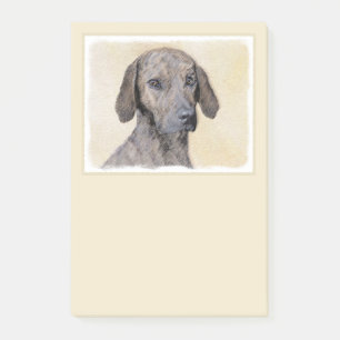 Plott Painting - Cute Original Dog Art Post-it Notes