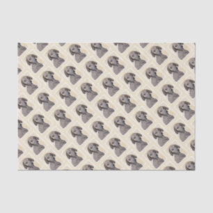 Plott Painting - Cute Original Dog Art Tissue Paper