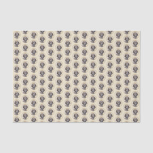 Plott Painting - Cute Original Dog Art Tissue Paper