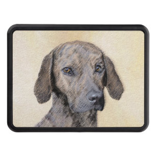 Plott Painting - Cute Original Dog Art Trailer Hitch Cover