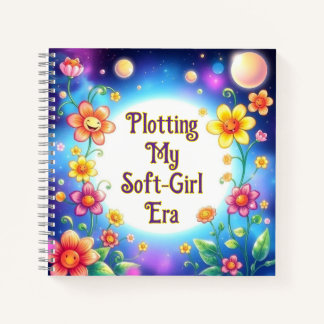 Plotting My Soft Girl Era Floral Notebook