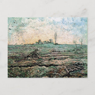 Plough and Harrow (Millet), Van Gogh Fine Art Postcard