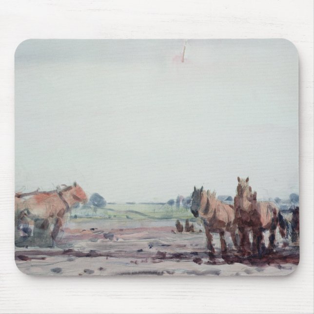 Plough Horses Mouse Pad (Front)