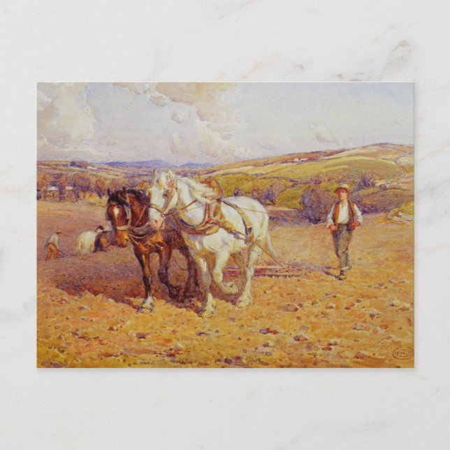 Ploughing Postcard (Front)